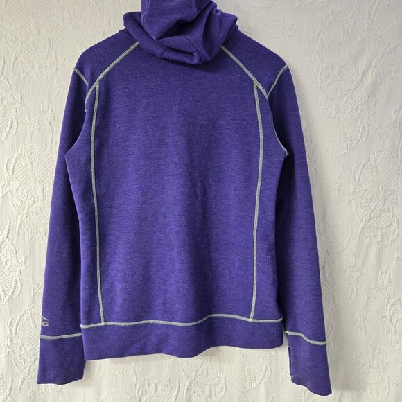 Cabelas XPG Lined Thermal Zip Purple Sweater Women Medium Outerwear Hoodie Warm - Picture 2 of 8